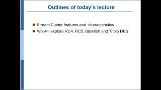 Symmetric Key Cryptography Stream Ciphers in Hindi Urdu  LECTURE 16