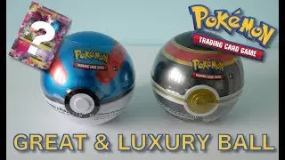 Pokemon Pokeball Tin Opening - Great Ball and Luxury Ball