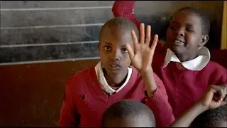 Naar school in Kenia