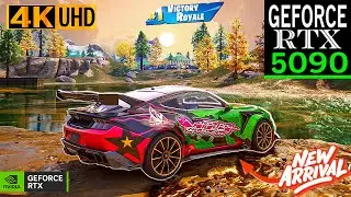 Fortnite Ford Mustang GTD + Ice Spice Skin Gameplay | RTX 5090 (4K Max Graphics + Ray Tracing ON)