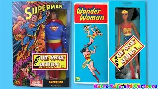 Superman Wonder Woman New Fly Away Action Mego Commercial Retro Toys and Cartoons