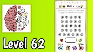 Brain test Level 62 what is twice in the week and once in the year Walkthrough