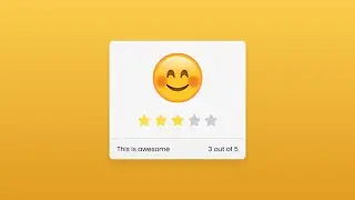 Pure CSS Emoji Star Rating Widget | CodingNepal