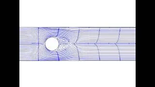 Numerical simulation of flow past a cylinder: separated vortex pair observed @ Re=90