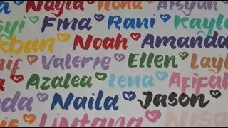 Tulis Nama #art #short #drawing #painting #viral #feedshorts #handstyle