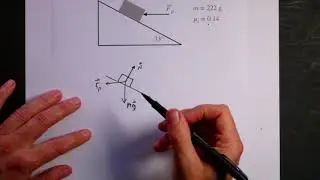 Physics Quiz: Minimum Force to Prevent a Block from Sliding Down a Plane with Friction