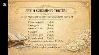Fetih Suresi Tertibi | 7 G&uuml;nl&uuml;k Okuma Programı | Duaların Kabul&uuml;ne Vesile