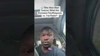 Title: New Uber Feature: What Are Exclusive Trip Requests vs. Trip Radar? #trip #radar #uber #lyft