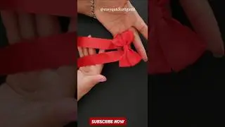 How to Make Easy Bow 🎀 | DIY Ribbon Bow Tutorial #diy #craft #easy #bow