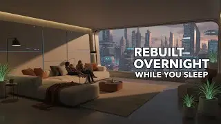Future Housing in 2200: Night Assembly &rarr; Morning New Home