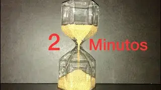 Reloj de arena cron&oacute;metro temporizador 2 minutos con alarma. 2 minutes sand timer with alarm