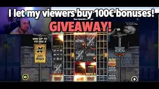 I let my viewers buy 100&euro; bonuses and win money!