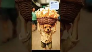 The poor puppy didn't have samosa so his rich friends making fun for him 😥😥 #aihastageduniya #shorts