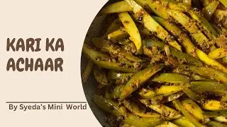 Instant Kari Ka Achar | Recipe By Syeda&rsquo;s Mini World | Instant Achar