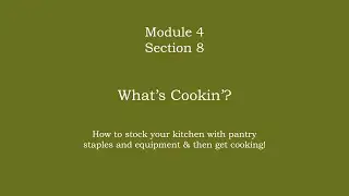 What's Cookin'?