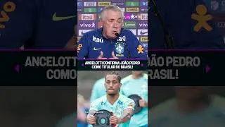 JO&Atilde;O PEDRO T&Aacute; COM MUITA MORAL COM ANCELOTTI! 🤩 Ele vai ser titular contra o Chile #shorts