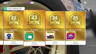Forza Horizon 4 The Eliminator All Rewards and Unlocks Level 1 - 25, Cars, Quick Chat, Clothes etc..