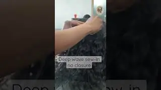 Deep wave sew-in with no closure.