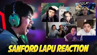Streamers REACTION to SANFORD's LAPU-LAPU against ONIC INDO