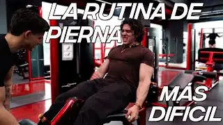 HACIENDO LA RUTINA DE PIERNA MAS INTENSA DE TODAS / ENTRENANDO COMO TOM PLATZ POR 1 DIA
