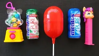 ASMR Sweet Unboxing | Candy Dispenser Toy, Watermelon Gum, Big Lollipop Surprise, No Talking