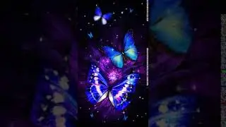 Summer dream luxury purple butterfly Animated