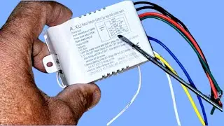 Como ligar interruptor de controle remoto de  quatro vias quatro lâmpadas individuais 127/220 volts