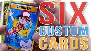 Opening 6 CUSTOM FULL ART Pokemon Cards!