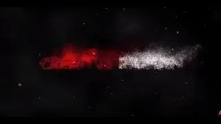 Disintegration particles logo animation in After Effects