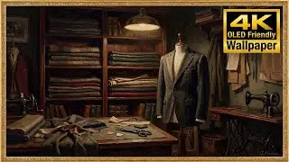 4K TV Art - Vintage Tailor Shop - Artisan Vibe