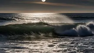 LIVE NATURALY DARK SCREEN Ocean Waves 🌙 Deep Sleep Night Ambience