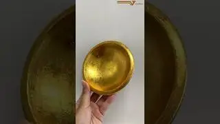 Wooden plate to gold plate🍽️