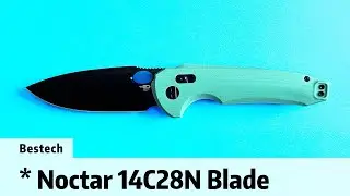 Bestech Noctar 14C28N Blade Mint Green G10 Handle Crossbar Lock Folding Knife#edc #edcknife