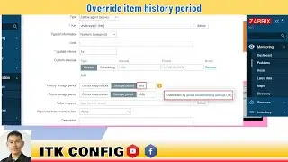 EP.122-Override item history period -ZABBIX