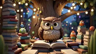 Ollie Owl Reads a Story | Reading & Animal Song for Kids | Nursery Rhymes and Baby Songs