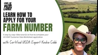 Applying For Your Farm Number - Submission instructions in the description.