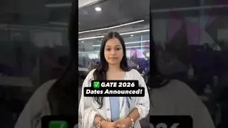 GATE 2026 EXAM DATES ANNOUNCED| Correction Window, Result Date #gate2026examdates