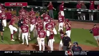 KENDALL DIGGS SMASHES HOME RUN DEEP INTO THE ARKANSIAN NIGHT AS ARKANSAS WALKS OFF OLE MISS