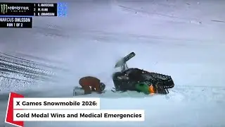 X Games Snowmobile crash _ Marcus Ohlsson and Brandon Cormier  transported with injuries in