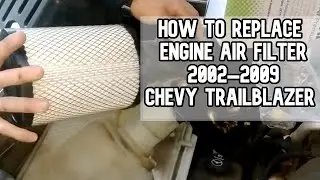 How to replace engine air filter 2002-2009 Chevrolet Trailblazer DIY video #trailblazer #chevrolet