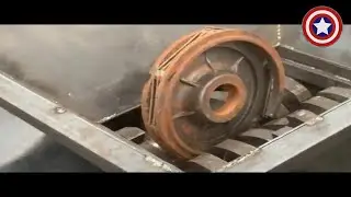 Invincible crusher! Steel wheel? Large steel bars? Motorcycle? Gas tank? Learn how the crusher work