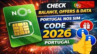 NOS Portugal SIM | Balance, Data, Number & Customer Service Codes #worldwork50 