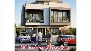 #architecturaldesign #35feetfrontelevaton #3delevation #architecture #home #elevationdesign 