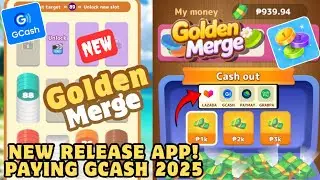 NEW RELEASE APP | GOLDEN MERGE | NEW APP PAYING GCASH 2025 | FREE APP | LEGIT APP 2025