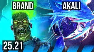 BRAND vs AKALI (MID) | EUW Master | 25.21