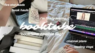 *finally* JOINING BOOKTUBE!! 🧸🎀📖 booktube newbie tag + 2024 reading goals 🏹
