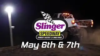SLINGER SPEEDWAY asphalt vs dirt SODA offroad racing! update may 6th-7th