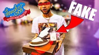 EXPOSING FAKE Travis Scott 1 At SNEAKER CON LA
