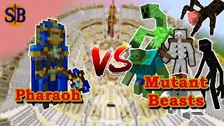 Pharaoh (Atum 2) vs Mutant Monsters | Minecraft Mob Battle