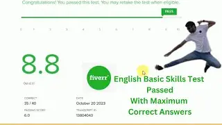 How to Pass Fiverr English Skill Test |Fiverr English Test Answers